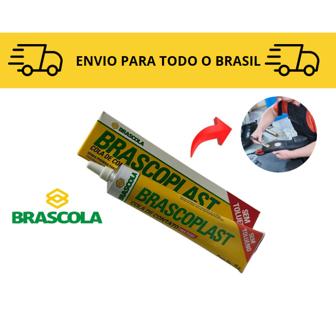 Cola de Contato 75g Brascoplast/ Cola de Sapateiro/ Cola para tecidos