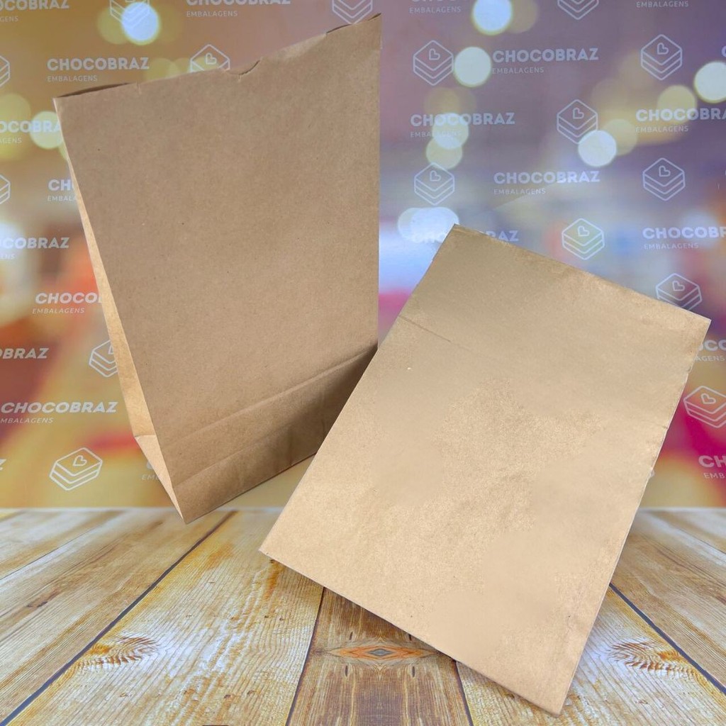 100 SACO  DELIVERY KRAFT  SOS LISO 15 KG - A36 X L12 X C23 CM (GG)