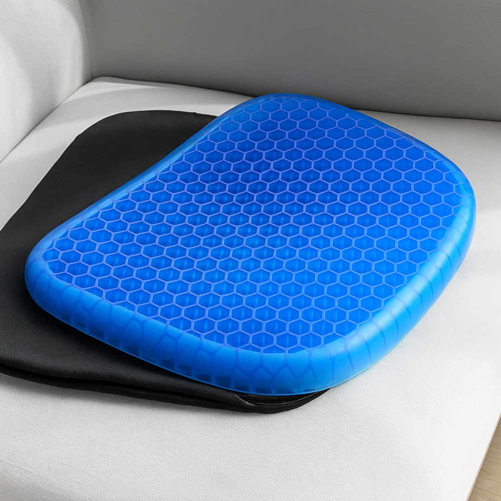 Almofada Assento De Gel De Silicone Ortopédico Com Capa Ovo Cadeira Bancos Egg Sitter em Oferta na Shopee
