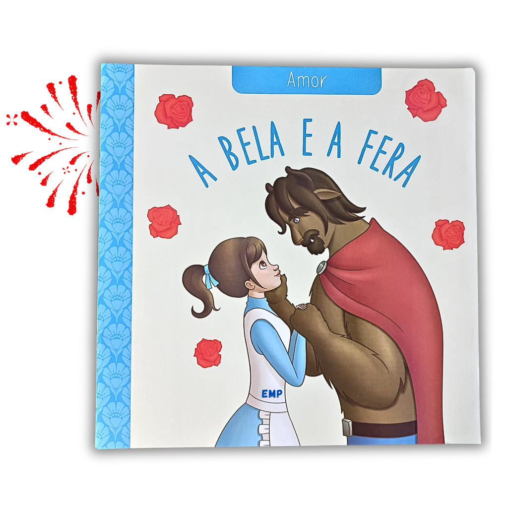 Livro Infantil Conto de Fadas Clássicos das Virtudes - A Bela e a Fera