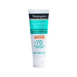 Neutrogena Sun Fresh Protetor Solar Facial para Pele Oleosa Pele Morena Fps 70 40g em Oferta na Shopee