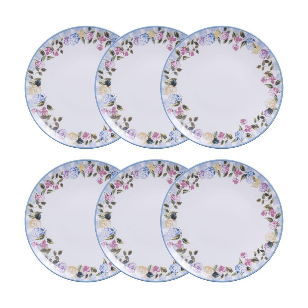 Conjunto 6 Pratos Rasos 25cm Porcelana Aura Tramontina