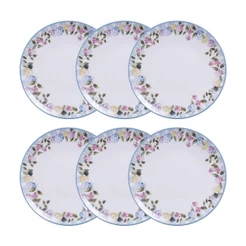 Conjunto 6 Pratos Rasos 25cm Porcelana Aura Tramontina