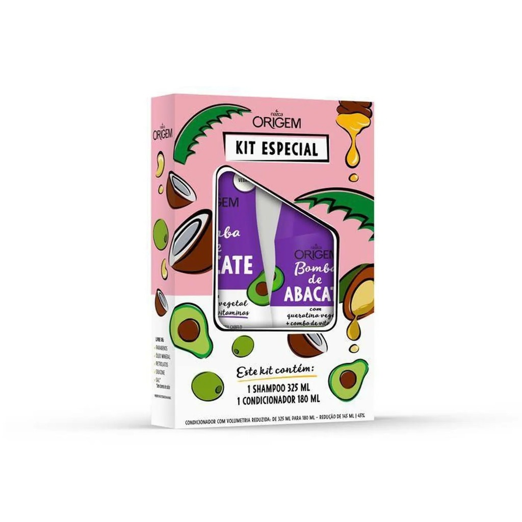Kit Shampoo E Condicionador Bomba De Abacate Nazca 300 ml