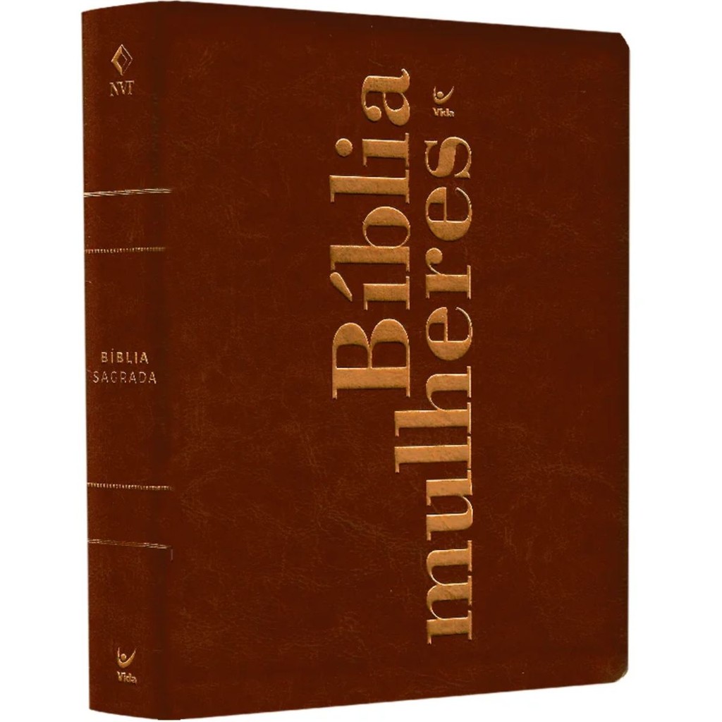 Bíblia Sagrada Mulheres | Viviane Martinello | NVT | Espaço para Anotações | Capa Luxo Marrom