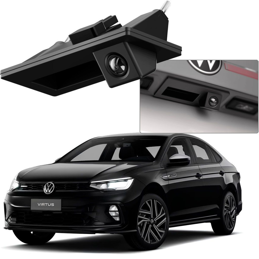 Câmera de Ré Virtus 2018 a 2026 Design Original Plug and Play em Oferta na Shopee