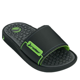 Chinelo Rider Pump Preto Verde Slide Gáspea Massageador Infantil Menino Leve Macio