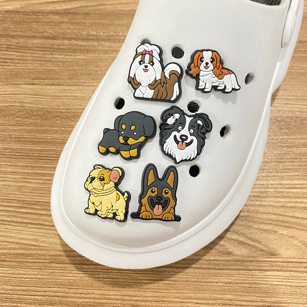 MEIDJ Encantos De Sapato 100 Animais De Desenho Animado Frutas Decorações Hallween Acessórios De PVC Com Botão — imagem 2 de 2