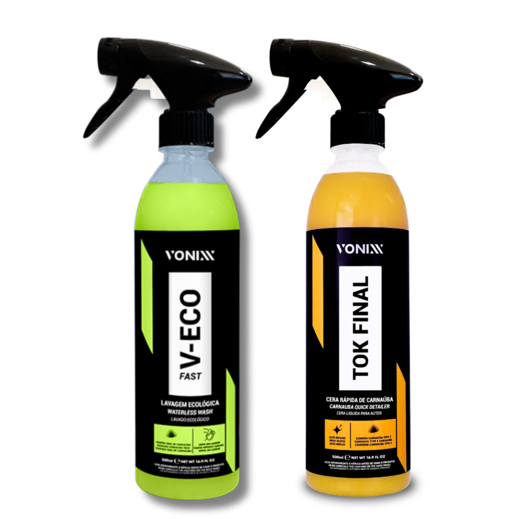 Kit Vonixx Tok Final+ V-Eco Limpeza Automotiva Profissional