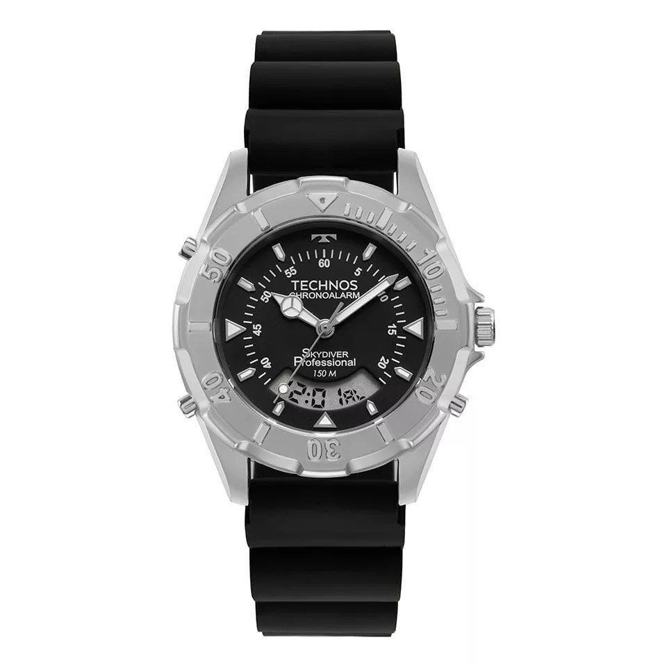 Relógio Technos Masculino Skydiver Prata - WT2050AS/2P - Watches
