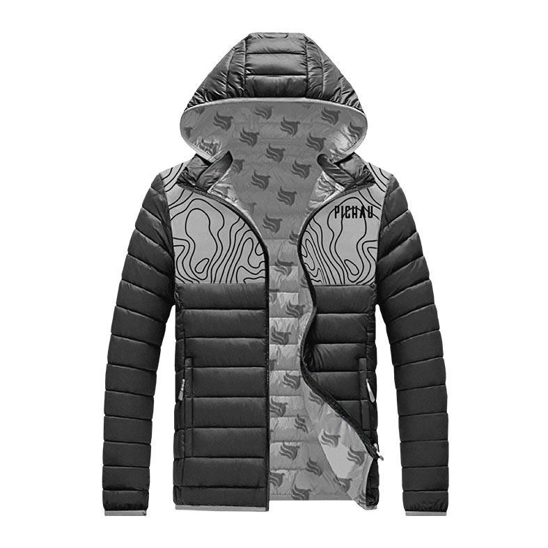 Jaqueta Puffer Pichau M, Cinza, PG-JPF-MGREY