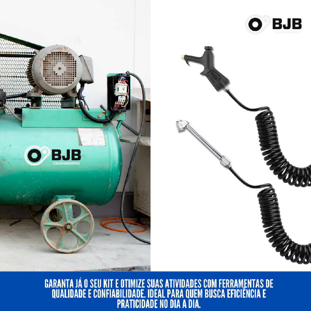 Kit Bico Passar + Inflador Ar e Encher Pneu Com Acessórios P/ Compressor de Ar — imagem 2 de 2
