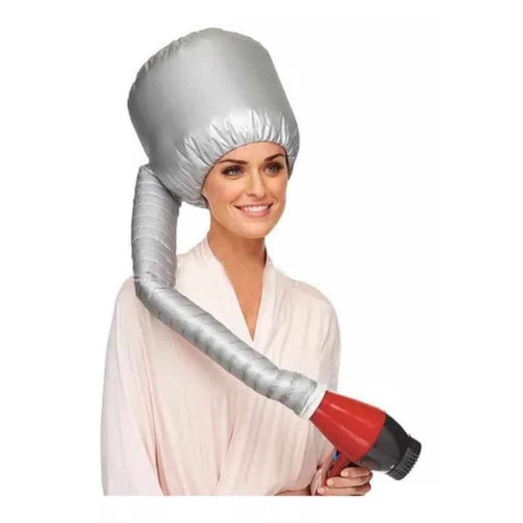 Touca Térmica cabelo Difusora Secadora Cetim Seda Anti Frizz em Oferta na Shopee