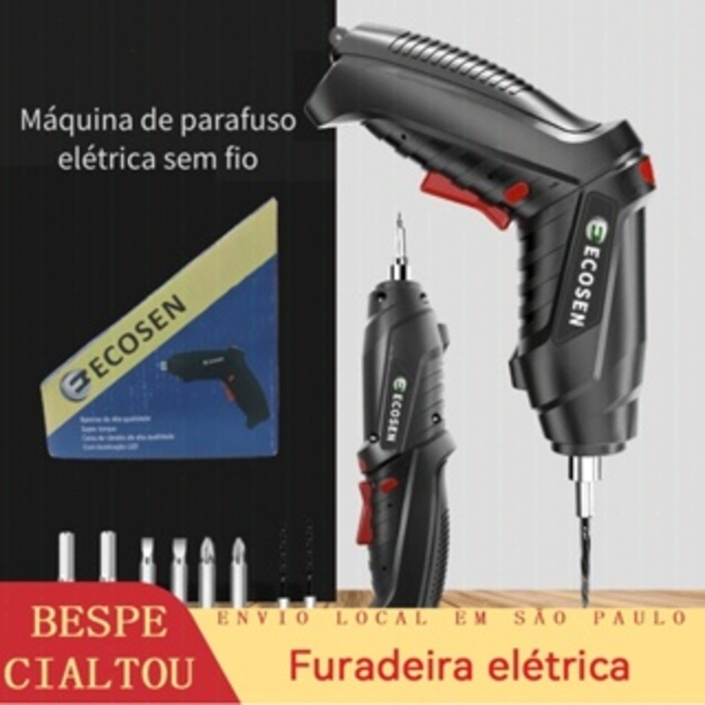 kit Parafusadeira/furadeira À Bateria Carregador Usb (Dupla posição) Oferta especial C/Caixa