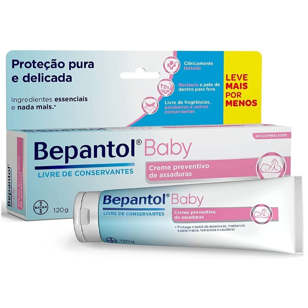 Detalhes do Kit 1 Pomada Assadura + 3 Lenços Umedecidos 96un - Bepantol