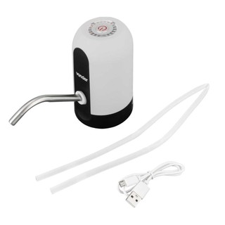 Bomba Elétrica para Galão de Água Recarregável USB com Tubo em Inox Vonder