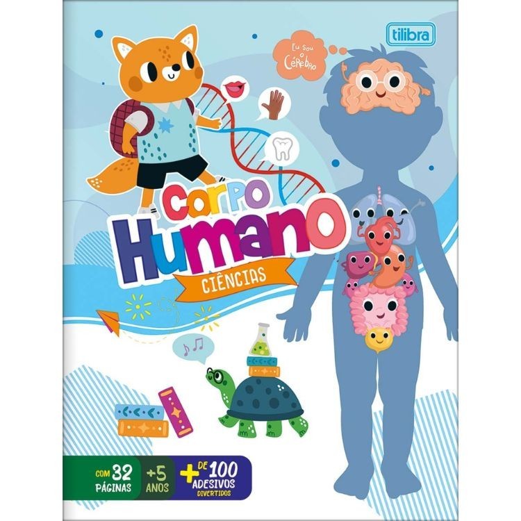 Cartela Ciências Corpo Humano 32 Páginas 355038 TILIBRA
