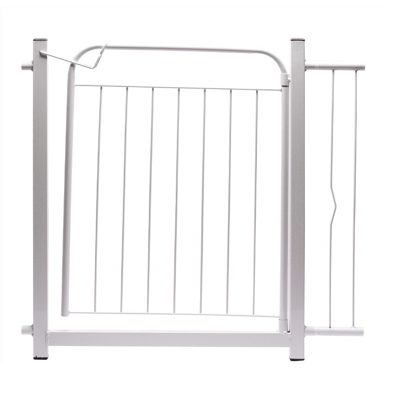 Grade Portão Porta Proteção Pets Crianças C/ Extensor Branco em Oferta na Shopee