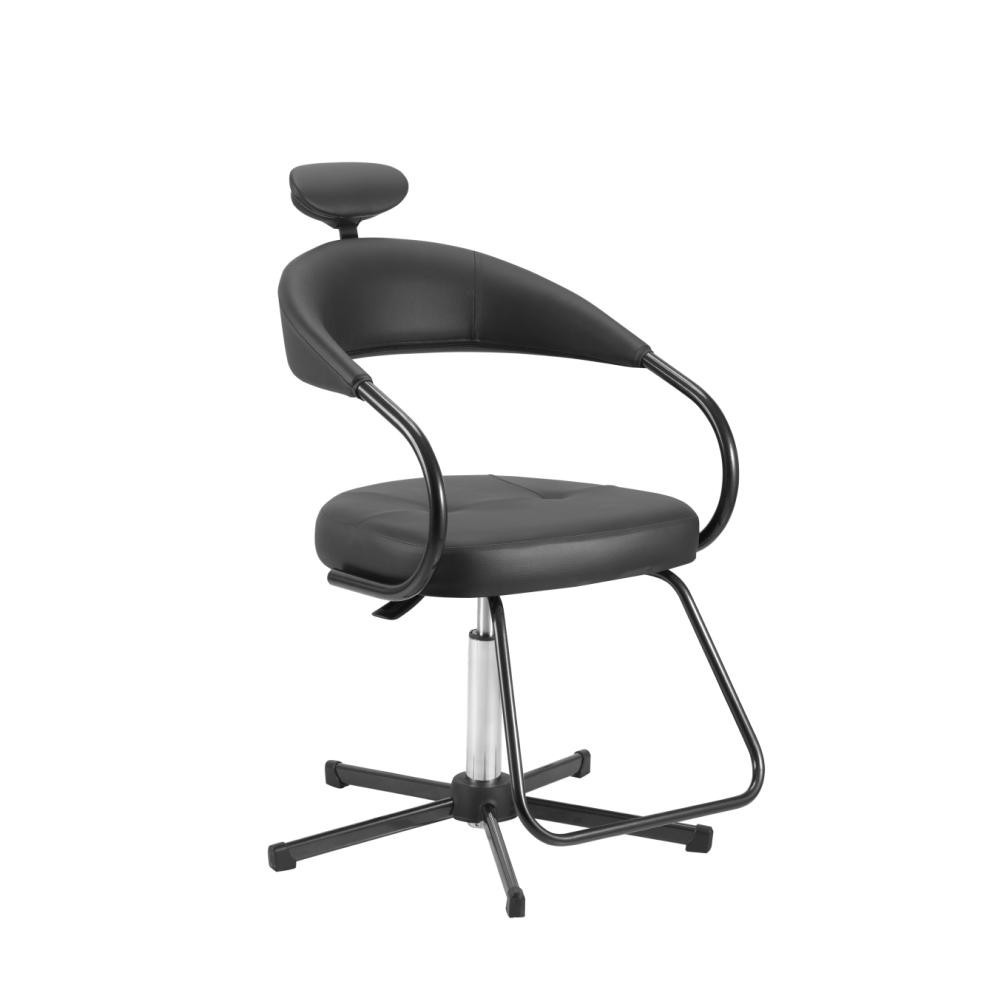 Cadeira de Cabeleireiro Manual Futura Smart Black Dompel em Oferta na Shopee