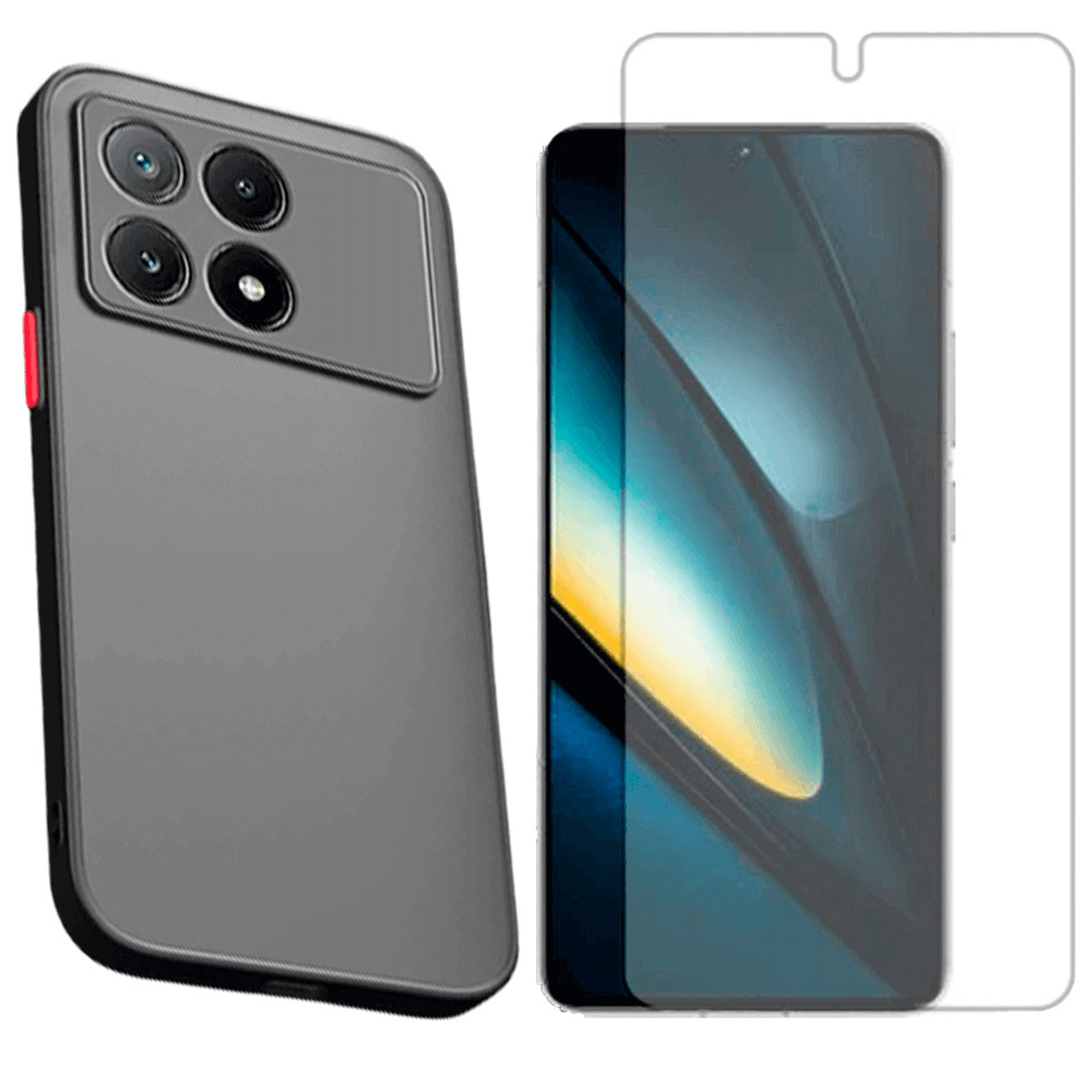 Capa Translucida Para Xiaomi Poco F6 Pro + Pelicula Hidrogel