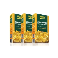 Kit 3 Mandiocas Aipim Cozida no Vapor 500G Vapza