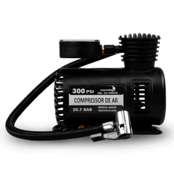 Mini Compressor Ar 300psi 12v 3 Bicos Adaptadores Para Pneu Carro Moto Bicicleta