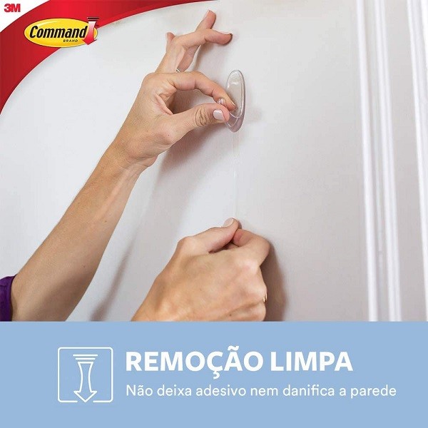 Detalhes do Gancho Adesivo Command Pequeno ATE 450G 2 Unidades 3M