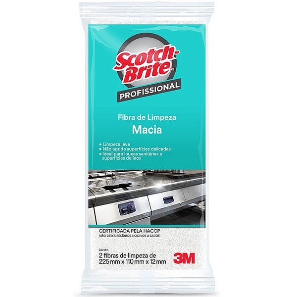 Esponja SCOTCH Brite 3M Branca Macia 2 Unidades - Home & Living