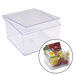 1~3 Caixa Organizadora Quadrada Multiuso Acrílica Armazenadora Transparente 1,500L BlueStar
