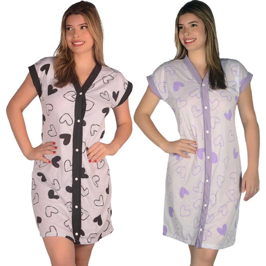 Kit 2 Camisolas Amamentação Cirúrgica Abre na Frente - P ao 54 em Oferta na Shopee