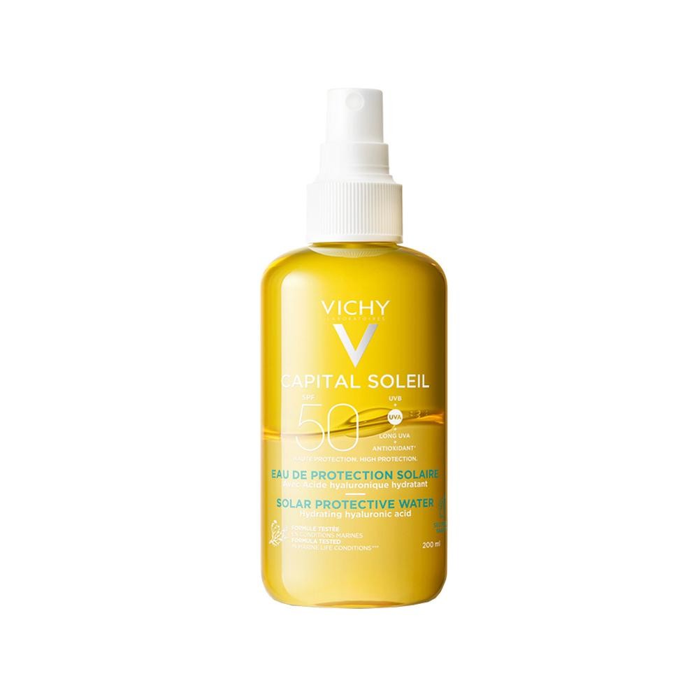 Vichy Capital Soleil Água Solar Protetora Hidratante Corporal FPS 50 200ml