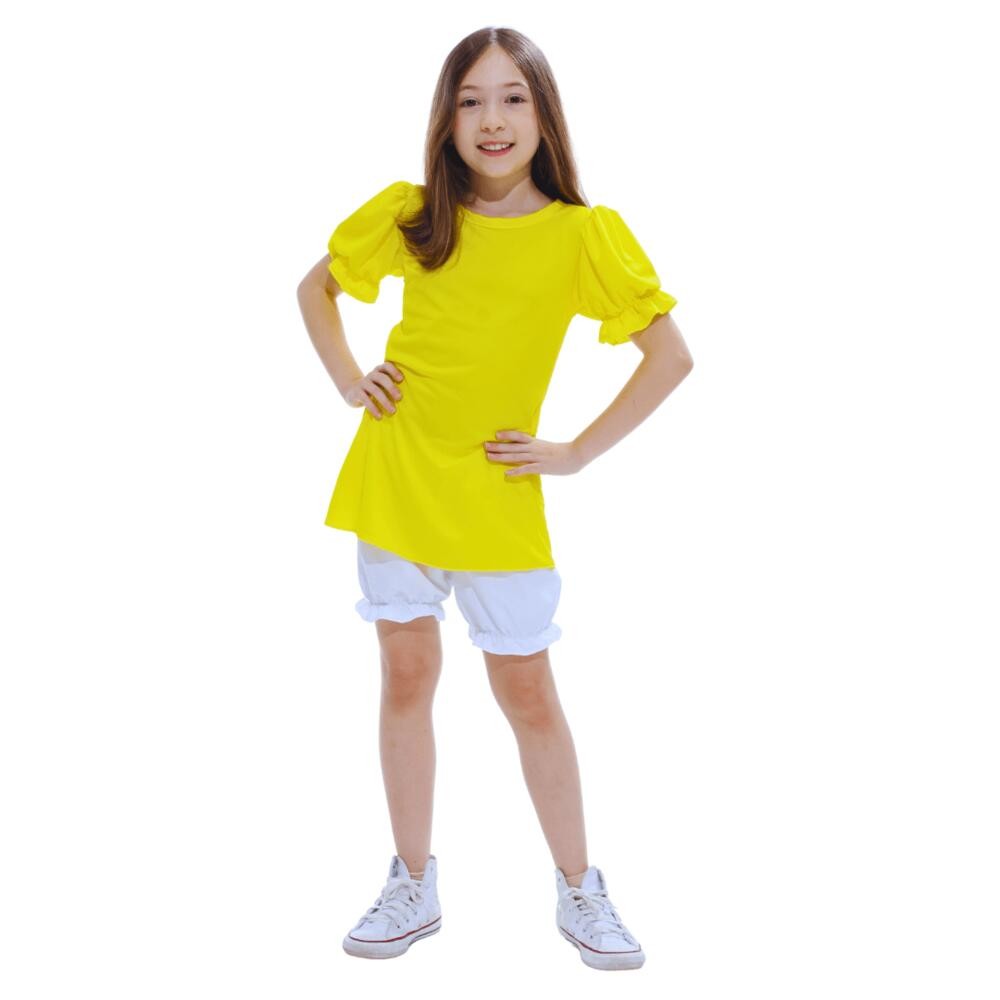 Fantasia Magali Infantil Completa Vestido E Short