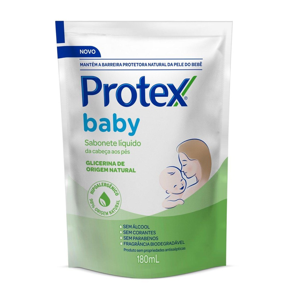 Sabonete Líquido Protex Baby Glicerina Natural 180ml em Oferta na Shopee
