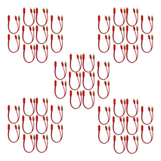 KIT 50 CABO Y RCA CRISTAL MATTE 2M 1F INJETADO PARA SOM AUTOMOTIVO em Oferta na Shopee