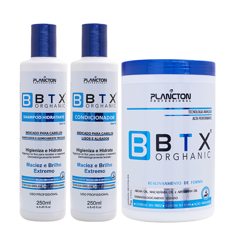 Combo Btx Orghanic 1Kg + Kit Shampoo-Condicionador - Plancton Professional