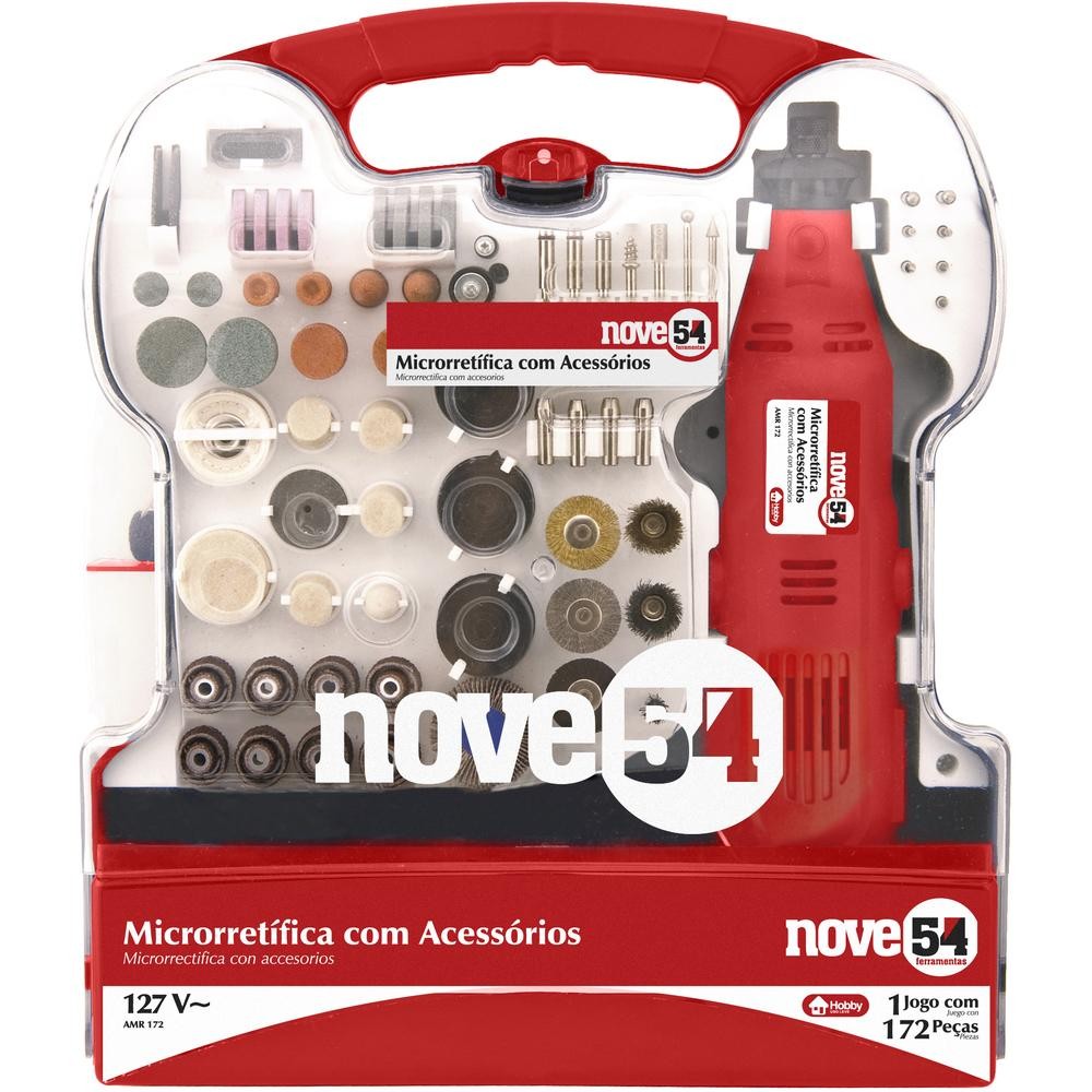 Jogo Microrretífica 130w 220V 171 Acessórios Nove54 em Oferta na Shopee