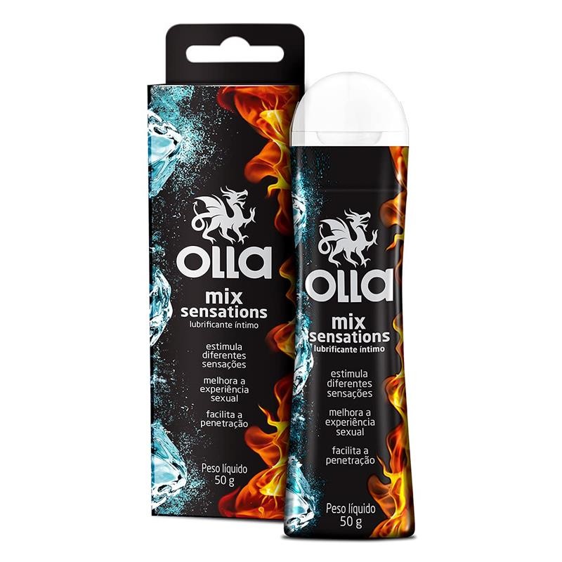 Lubrificante Íntimo com Efeito Quente e Frio - Olla Mix Sensations | 50g em Oferta na Shopee