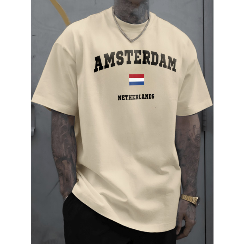 Camiseta Masculina Unissex Amsterdam (Holanda)