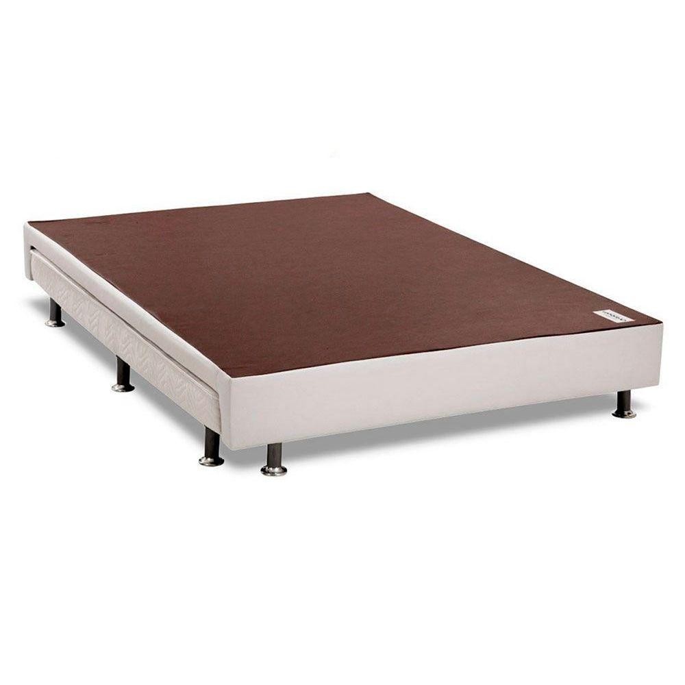 Cama Box Base c/Auxiliar Casal Revolution Courano White (138x188) - Ortobom em Oferta na Shopee