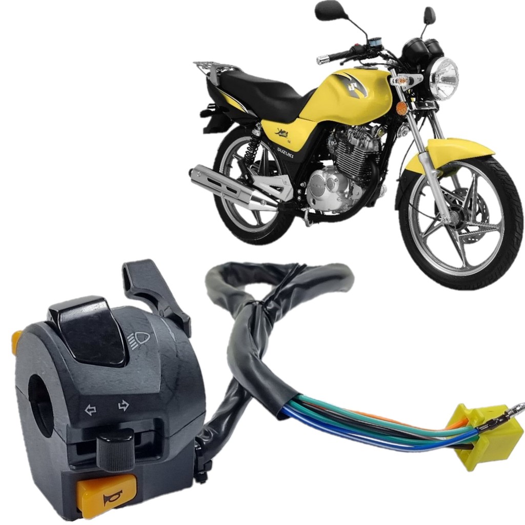 BOTÃO PUNHO CHAVE LUZ SETA BUZINA YES EN 125 2008 2009 2010 2011 2012 ED SE CARGO LADO ESQUERDO