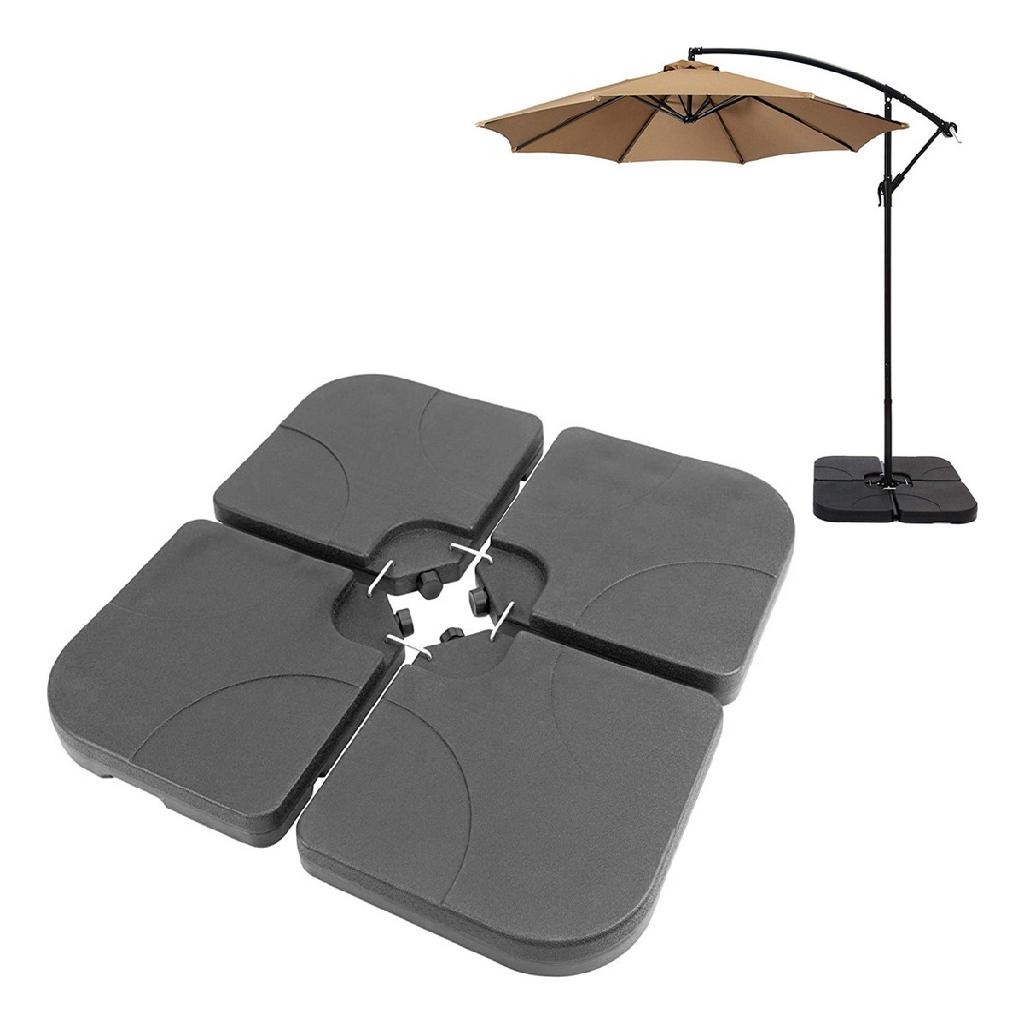 Contra Peso Base De Ombrelone Lateral 4 Peças 60 Litros Luxo
