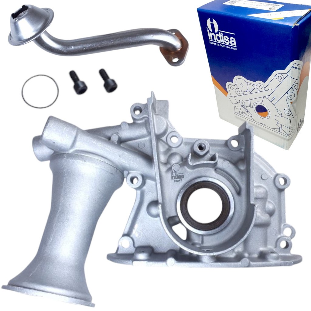 Bomba De Oleo Completa Indisa Para Peugeot 206 1.0 16v 2001 A 2006 Com Pescador E Retentor
