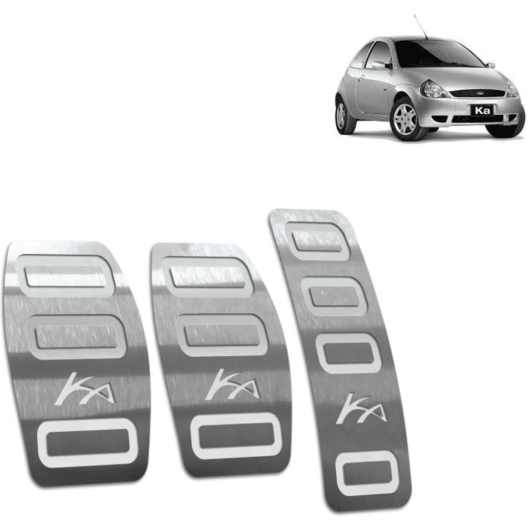Pedaleira Ford Ka 97/07 Manual Aço Inox - Não fura o pedal em Oferta na Shopee