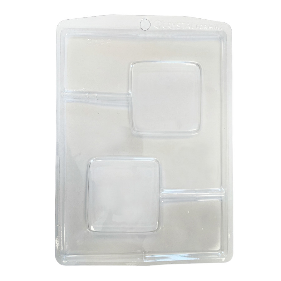 Forma de Acetato Pirulito Quadrado - Ref.3496 - 1 unidade - Crystal - Rizzo - Home & Living