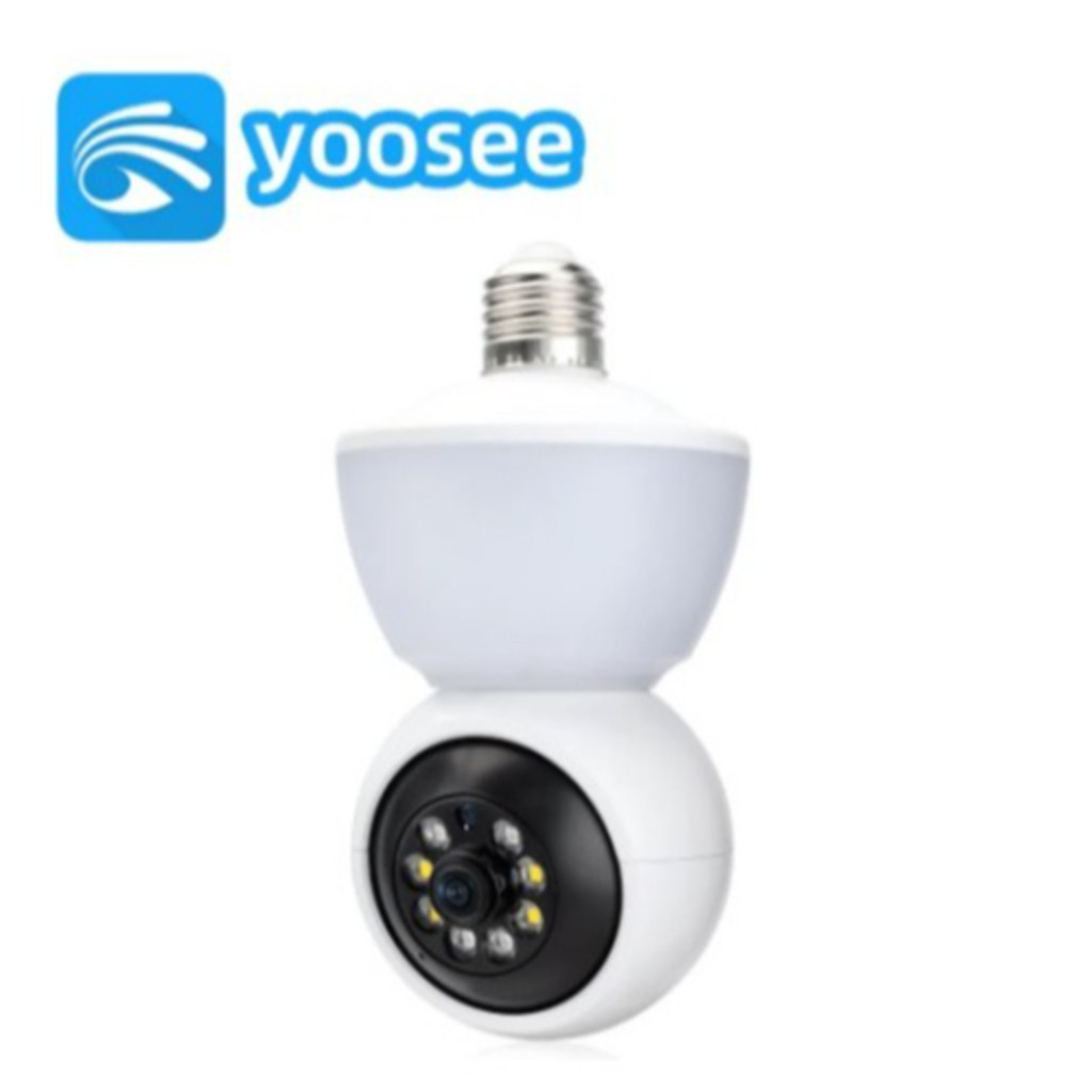 Câmera IP RoHS Yoosee App Wireless PTZ Alarme 2MP 1080P E27 Full Color - UTILIMIX