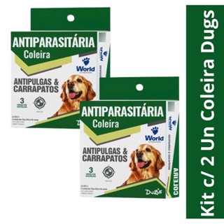 2 Unidades Coleira Antiparasitária Dug’s Para Cachorro, Contra Pulgas e Carrapatos - Envio FULL em Oferta na Shopee