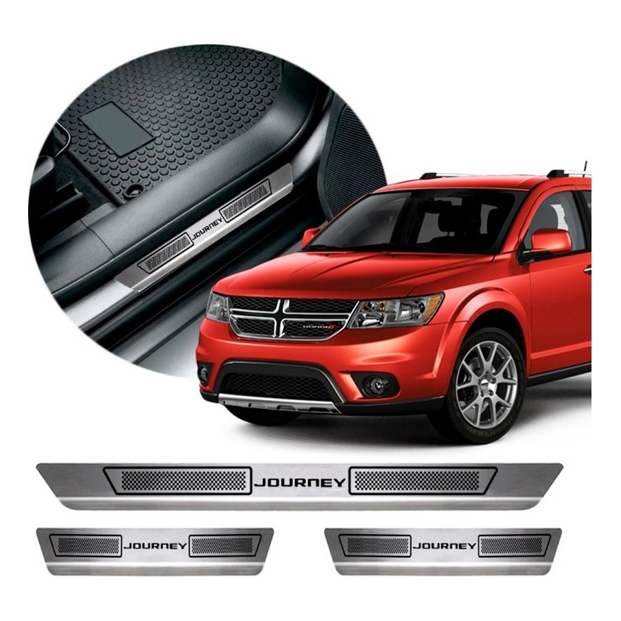 Soleira Acabamento Entrada Porta Aço Inox Dodge Journey