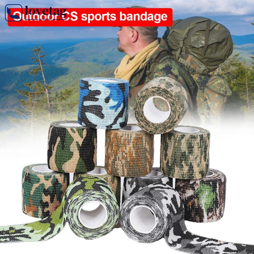 LOVETAG Impermeável Camo Envolve Caminhadas Acampamento Camuflagem Fita Tecido Não A7C6