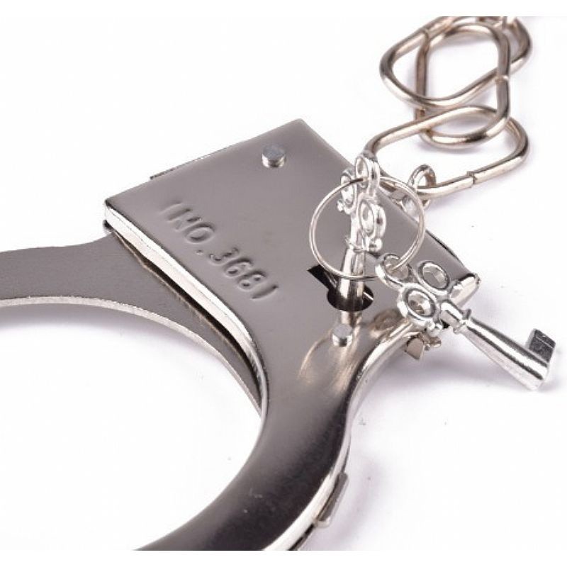 Algemas Policial Brincadeira Aço Inox Invictus em Oferta na Shopee