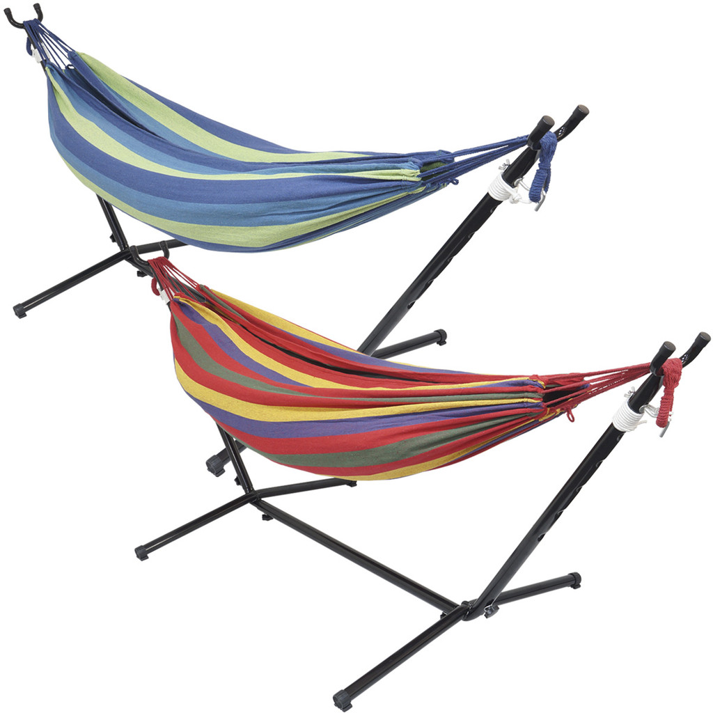 Rede de Descanso Dormir com Suporte Desmontável Área de Lazer Camping Importway Iwsrr